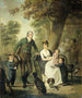 Jonkheer Gysbert Carel Rutger Reinier van Brienen van Ramerus 1771-1821 with his wife and four of their children - Adriaan de Lelie — artwork view