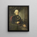 Portrait painting of Pieter Gerardus van Overstraten, Governor-General of the Dutch East Indies - Adriaan de Lelie — framed artwork on a wall