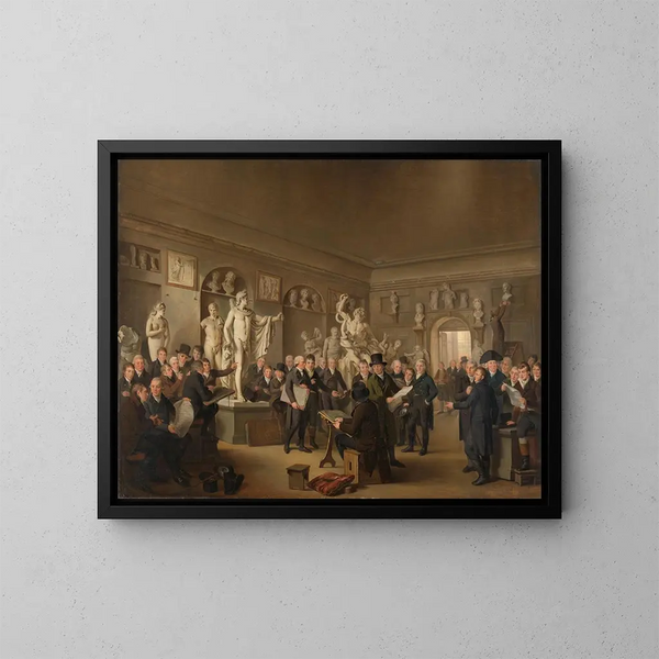De beeldentuin van de Société Felix Meritis - Adriaan de Lelie — ingelijst kunstwerk aan de muur