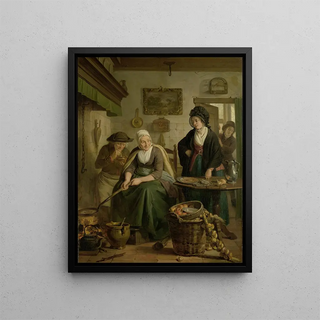 Adriaan de Lelie - Woman Baking Pancakes.webp