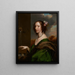 Portrait of Countess of Carlisle known as Lucy Percy - Adriaen Hanneman — framed artwork on a wall