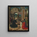 L'Adoration des bergers - Adriaen Isenbrandt — ingelijst kunstwerk aan de muur
