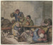 van het vrolijke boerenlandschap in de herberg - Adriaen van Ostade — weergave van het kunstwerk
