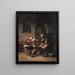 van Trois paysans dans une auberge - Adriaen van Ostade — ingelijst kunstwerk aan de muur