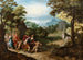 van Apollon en Minerva die de Muzen verlaat voor Venus, Ceres en Bacchus - Adriaen van Stalbemt — weergave van het kunstwerk