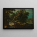 Tireurs dans une clairière forestière - Adriaen van Stalbemt — ingelijst kunstwerk aan de muur