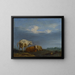 Koeien in een weide - Adriaen van de Velde — ingelijst kunstwerk aan de muur