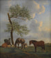 weide met paarden en runderen - Adriaen van de Velde — weergave van het kunstwerk