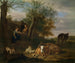 De fluitspeler - Adriaen van de Velde — weergave van het kunstwerk