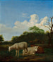 De drie schapen - Adriaen van de Velde — weergave van het kunstwerk