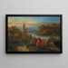 De Christus predikt aan de oever van de Zee van Galilea - Adriaen van der Cabel — ingelijst kunstwerk aan de muur