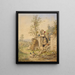 De lente is gearriveerd - Adrian Ludwig Richter — ingelijst kunstwerk aan de muur