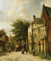 A street scene in a Dutch city - Adrianus Eversen — artwork view