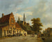 Een stad in Nederland - Adrianus Eversen — weergave van het kunstwerk