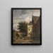 Behind the Western church of Enkhuizen - Adrianus Eversen — framed artwork on a wall