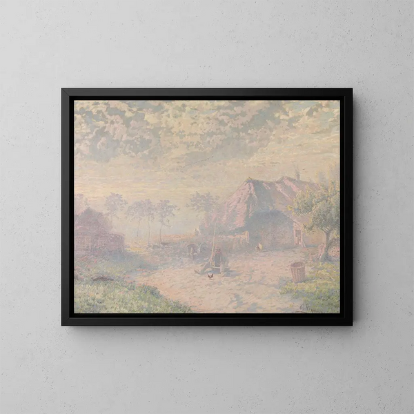 Vroeg in de ochtend - Adrien Joseph Heymans — ingelijst kunstwerk aan de muur