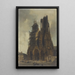 La Cathédrale de Reims - Adrien Dauzats — ingelijst kunstwerk aan de muur