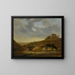 van een vee in een Nederlandse arcadische landschap - Aelbert Cuyp — ingelijst kunstwerk aan de muur