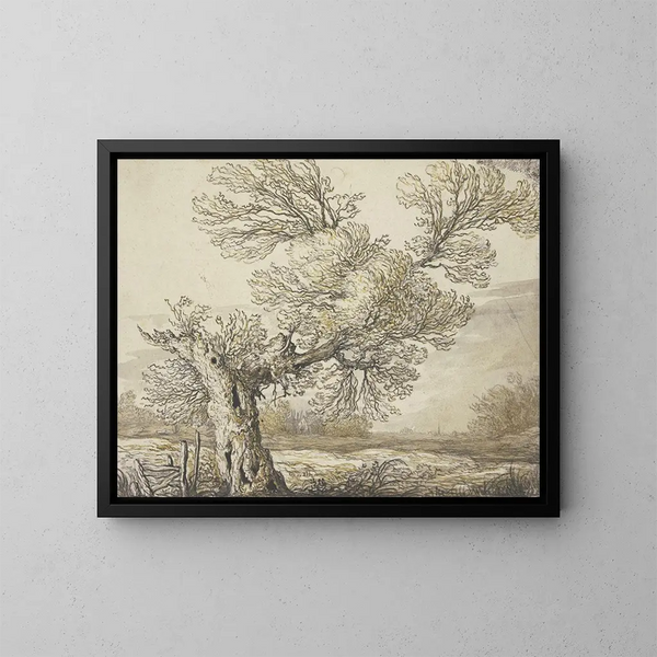 Landschap bij Dordrecht - Aelbert Cuyp — ingelijst kunstwerk aan de muur