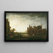 Landschap met de ruïnes van de Rijnsburgse abdij - Aelbert Cuyp — ingelijst kunstwerk aan de muur