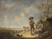 van Bergers die fluit spelen - Aelbert Cuyp — weergave van het kunstwerk