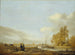 Landschap met rivier en houten brug - Aelbert Cuyp — weergave van het kunstwerk