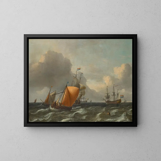 Aernout Smit - Dutch Men owar on choppy waters.webp