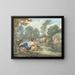 van Bergère avec des moutons dans un paysage avec un étang - Aert Schouman | Reproduction — ingelijst kunstwerk aan de muur