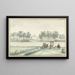the Château Ter Hooge in Walcheren - Aert Schouman — framed artwork on a wall