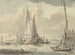 van Bateaux à voiles sur la rivière près de Dordrecht - Aert Schouman — weergave van het kunstwerk