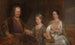 van Hermanus Boerhaave (1668-1738), professor de médecine à l'Université de Leyde, avec sa femme Maria Drolenvaux (1686-1746) et leur fille Johanna Maria (1712-91) - Aert de Gelder — weergave van het kunstwerk