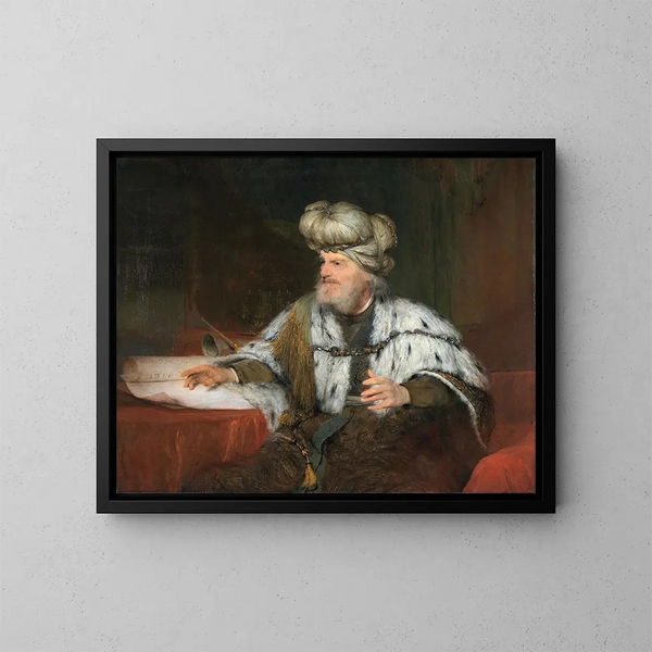 Koning David - Aert de Gelder — ingelijst kunstwerk aan de muur