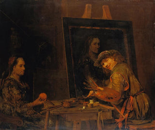 Aert de Gelder - SelfPortrait as Zeuxis Portraying an Ugly Old Woman.webp