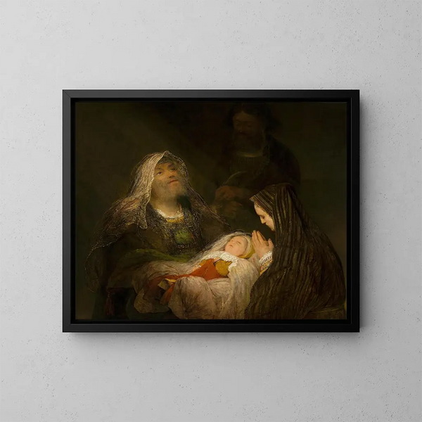 Cantique de Siméon - Aert de Gelder — ingelijst kunstwerk aan de muur