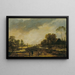 rivierlandschap, avond - Aert van der Neer — ingelijst kunstwerk aan de muur
