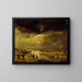 Een wintertafereel - Aert van der Neer — ingelijst kunstwerk aan de muur