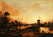 van de zonsondergang op de Yssel - Aert van der Neer — weergave van het kunstwerk
