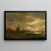 Landschapschilderij bij maanlicht - Aert van der Neer — ingelijst kunstwerk aan de muur