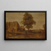 Landschap met een herberg - Aert van der Neer — ingelijst kunstwerk aan de muur