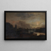 Landschap bij maanlicht - Aert van der Neer — ingelijst kunstwerk aan de muur