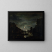 Landschap aan de rivier bij maanlicht - Aert van der Neer — ingelijst kunstwerk aan de muur