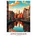 Poster Amsterdam herfst
