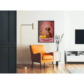 Affiche Chien et Cocktail