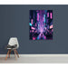 Tokyo Cyberpunk Poster — displayed in an interior