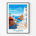 Poster Cyclades Griekenland Vintage
