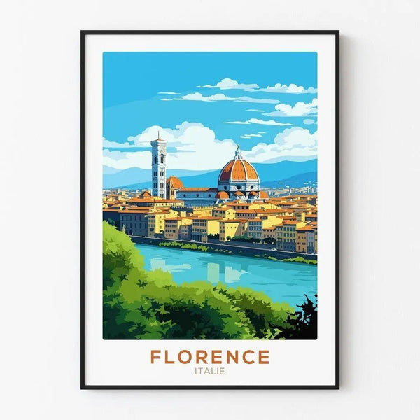 Affiche Florence Italie Vintage
