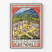 Poster Grenoble Vintage — ingelijst kunstwerk aan de muur