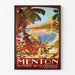 Vintage Menton Poster