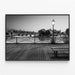 Poster Paris - Le Pont des Arts in black and white