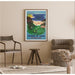 Vintage Basque Country Poster — displayed in an interior